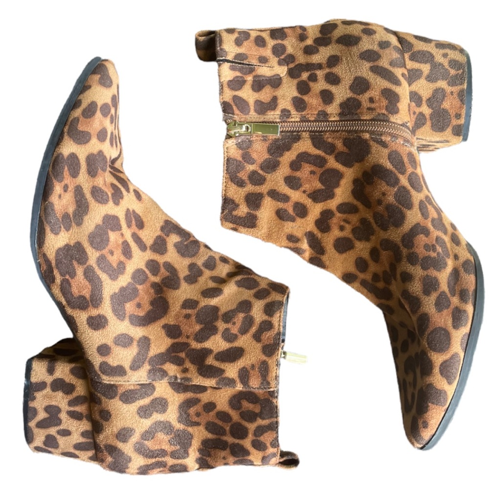 Leopard Print Ankle Booties